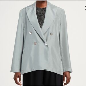 Vince Women's Drapey Silk Blazer 14 EUC